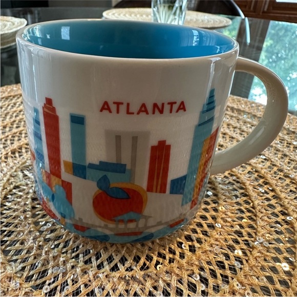 Starbucks Atlanta Cityscape Mug - Blue and Red - Picture 1 of 4
